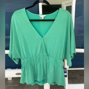 NWT Lucky Brand Green Blouse